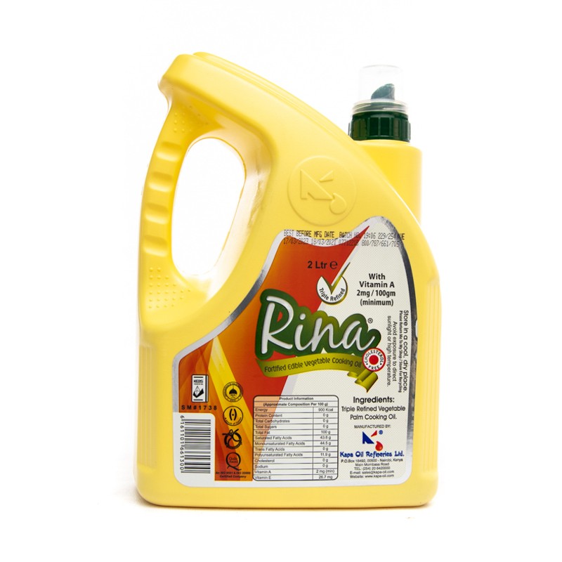Rina Rina Vegetable Oil Jerrican – 2 Litres